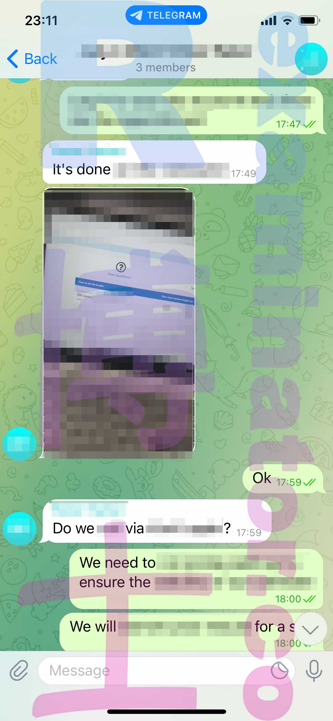 GRE代考保分成功案例#373的与客户对话截图