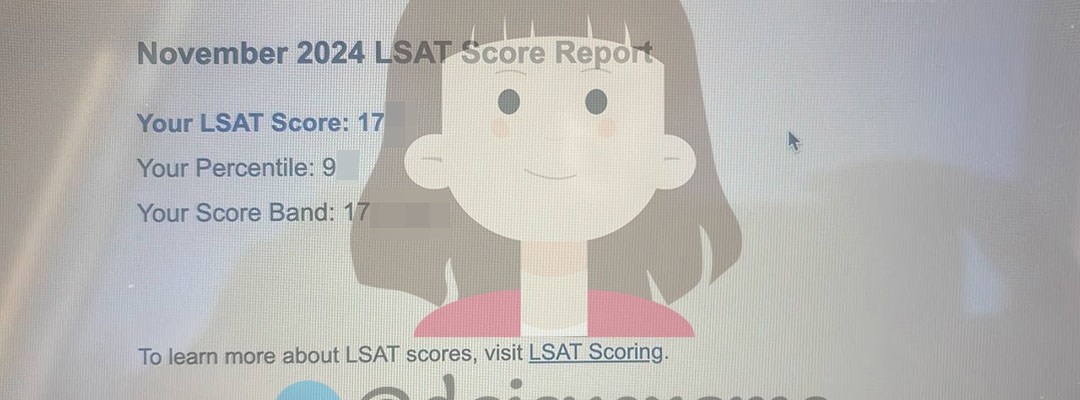 美国 LSAT 代考客户分数170+