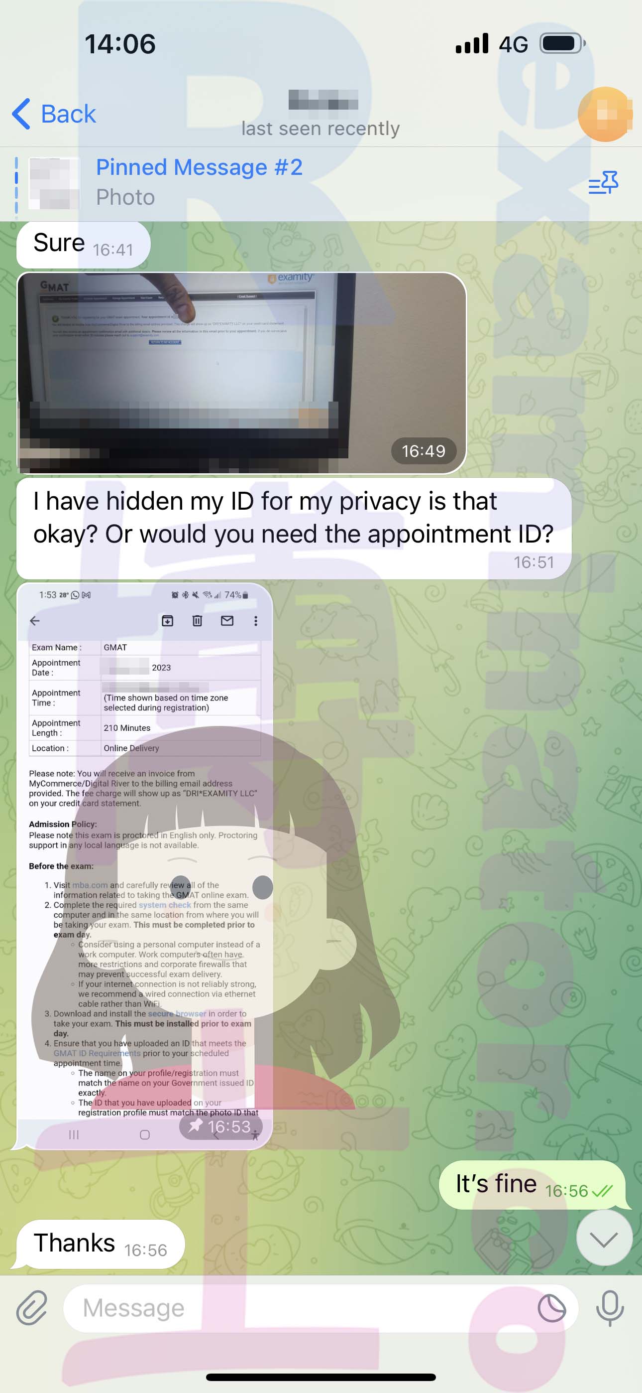 [GMAT代考保分]成功案例#344的对话截图