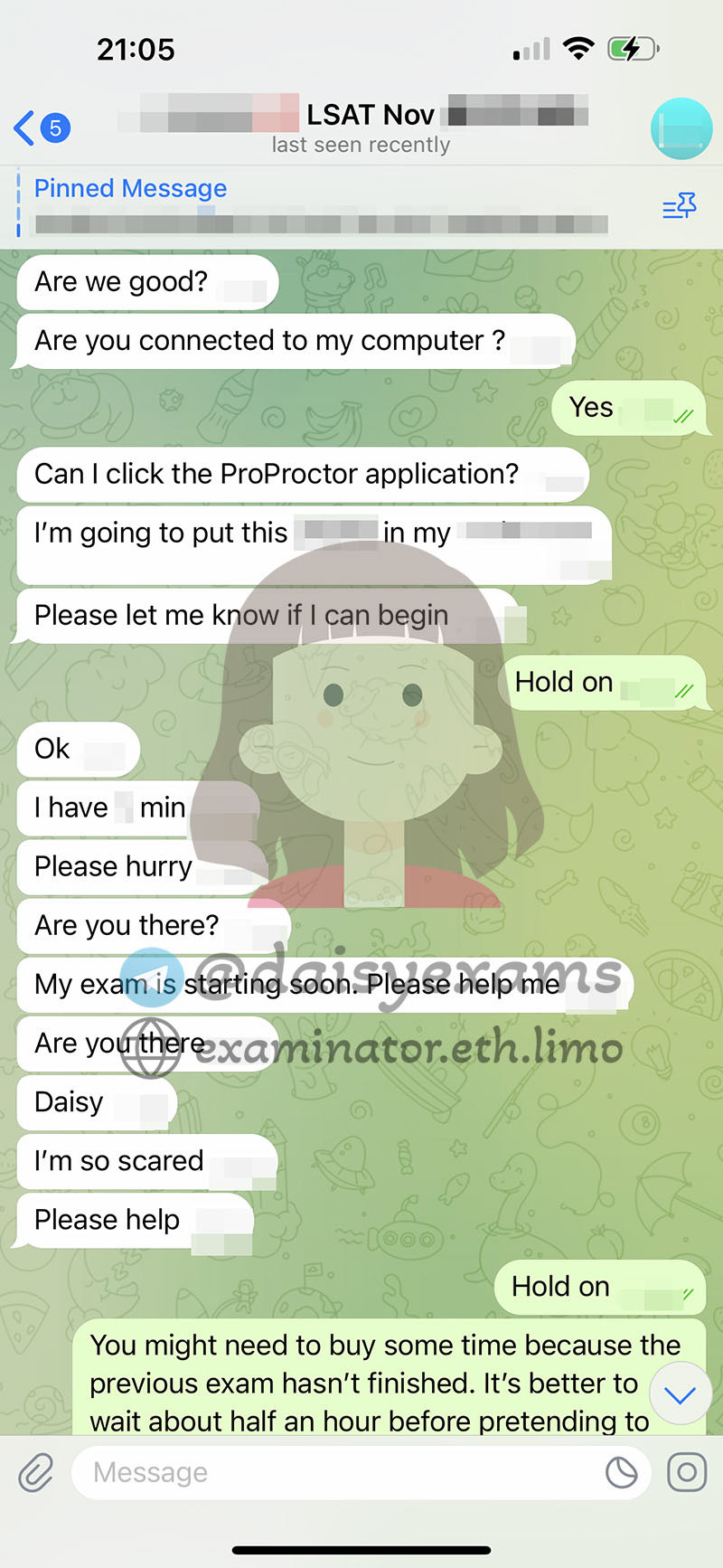 美国 LSAT 代考客户考试日1