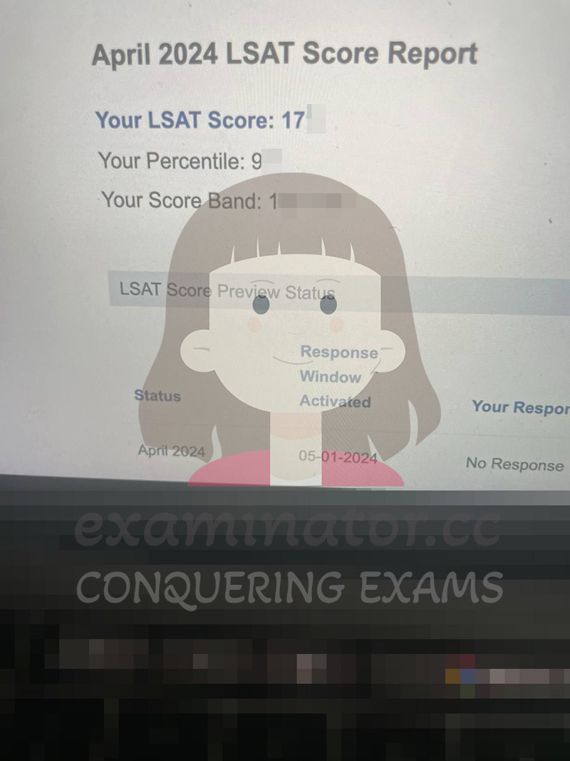 🇺🇸Can't Find the Submit Button? No Problem: American Client Achieved a High 17X on April 2024 LSAT with Our LSAT Proxy Cheating Assistance Despite Prometric Hiccup