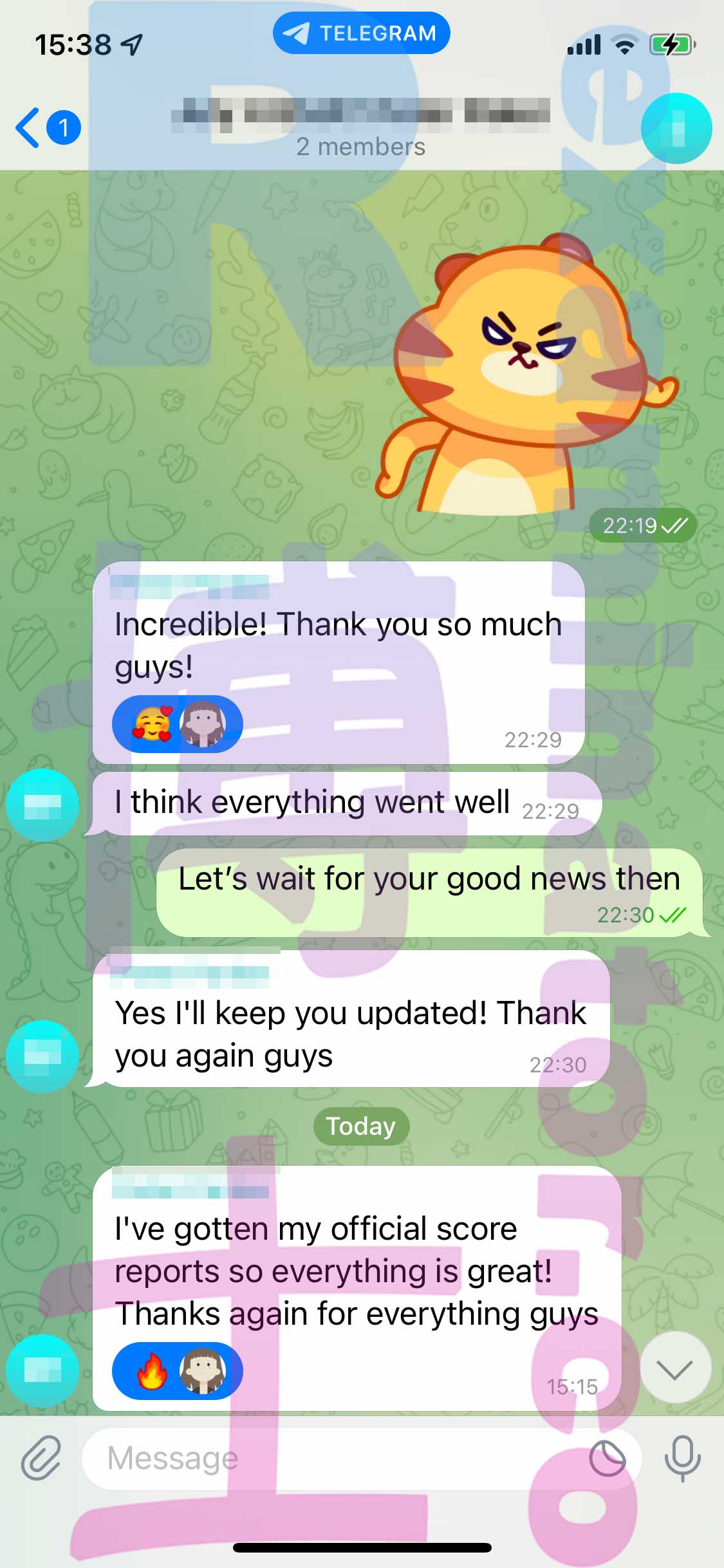 GRE代考保分成功案例#380的与客户对话截图