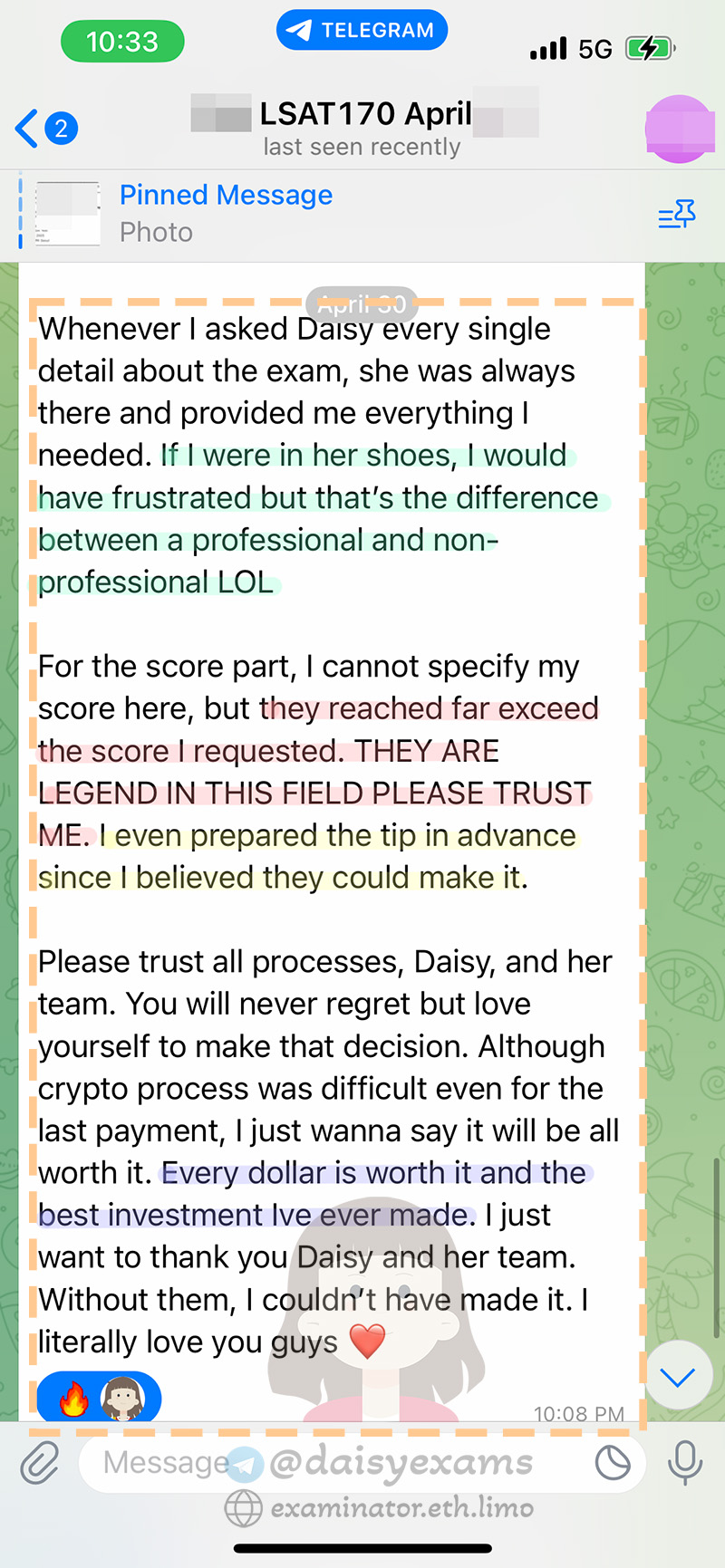 gre score cancel false alarm