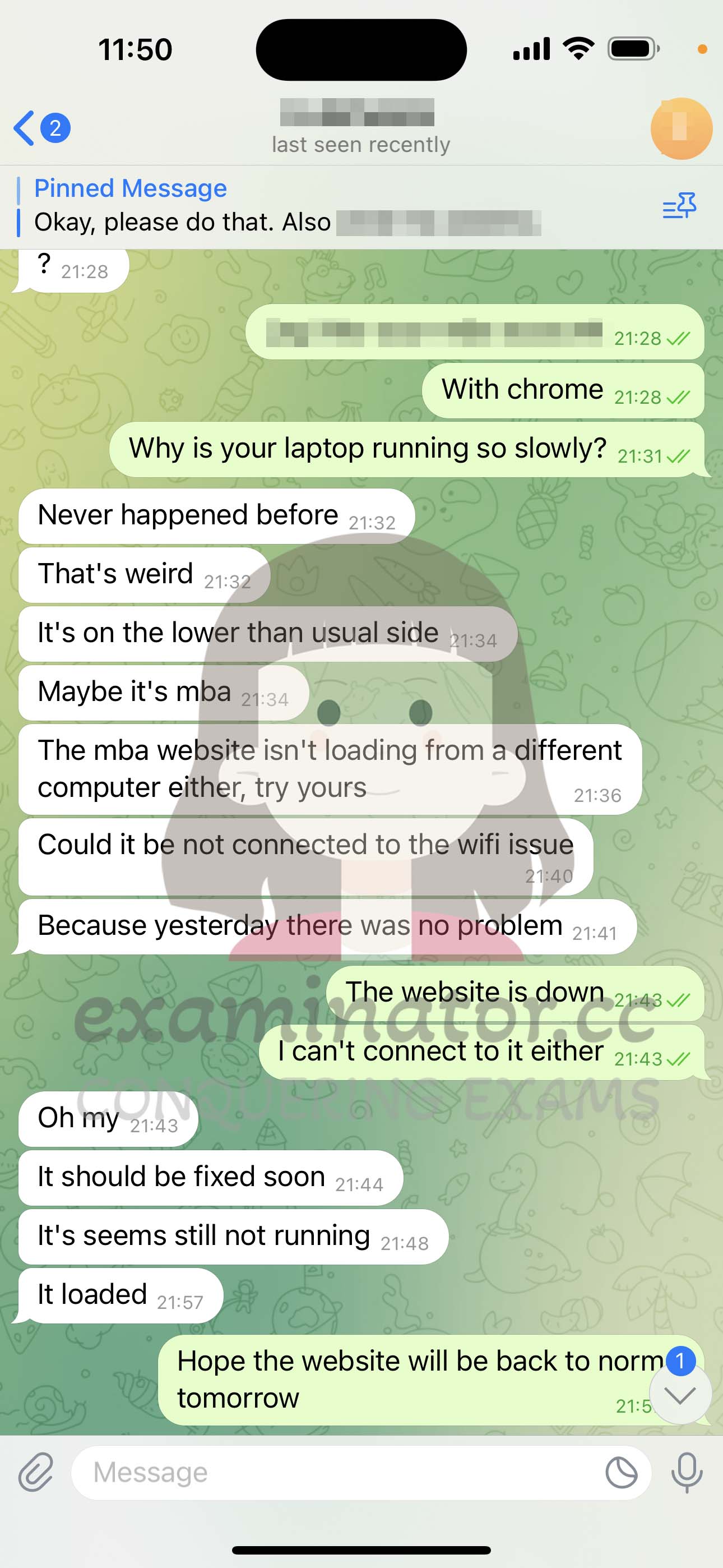 GMAT代考保分成功案例#593的与客户对话截图