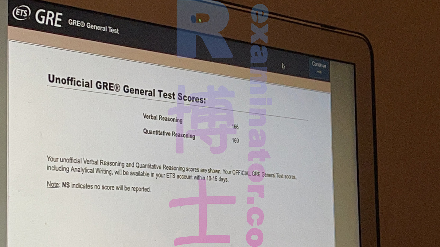 [GRE代考保分]成功案例#44的对话截图
