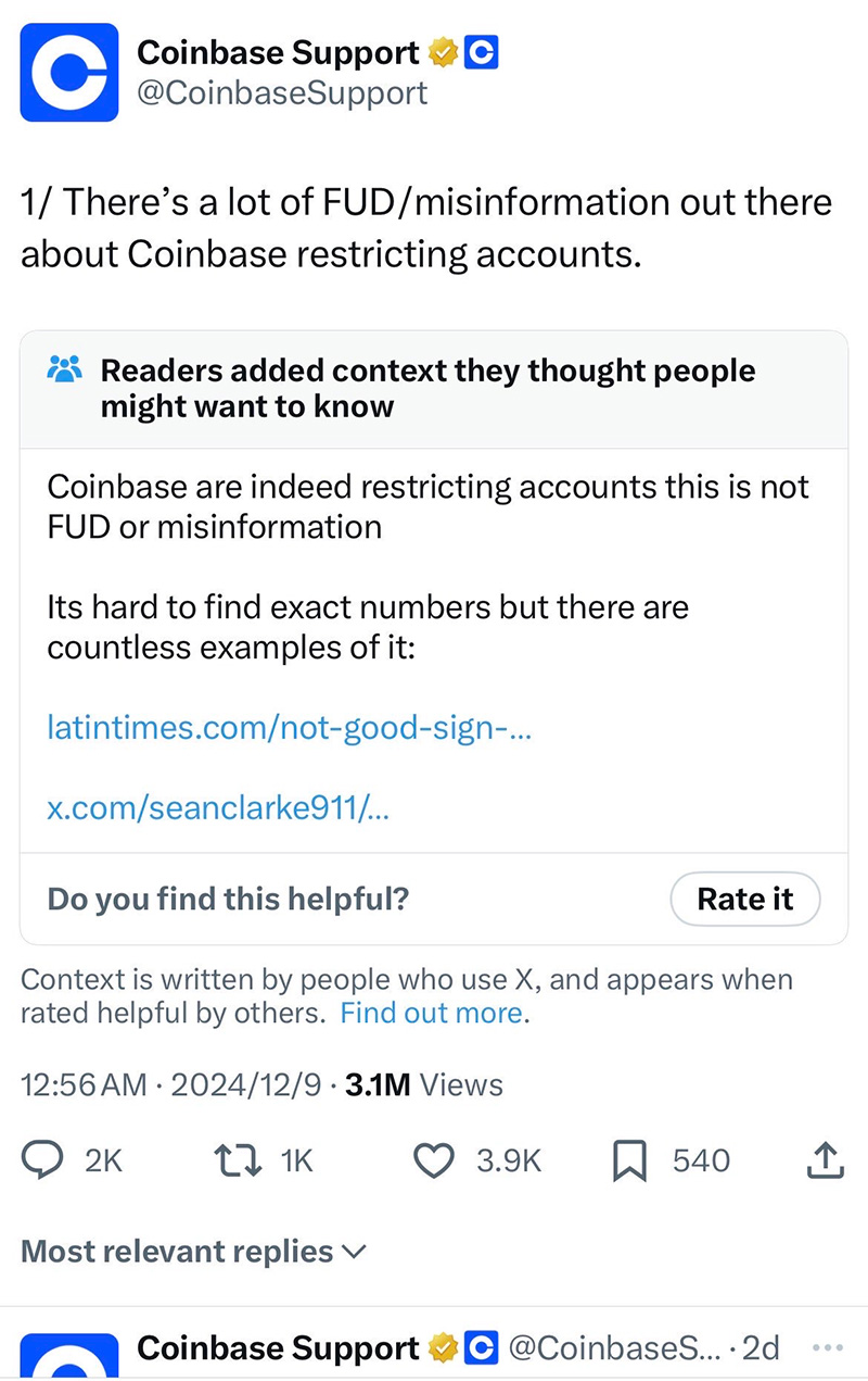 美国 LSAT 代考客户 Coinbase 遭遇提款限制