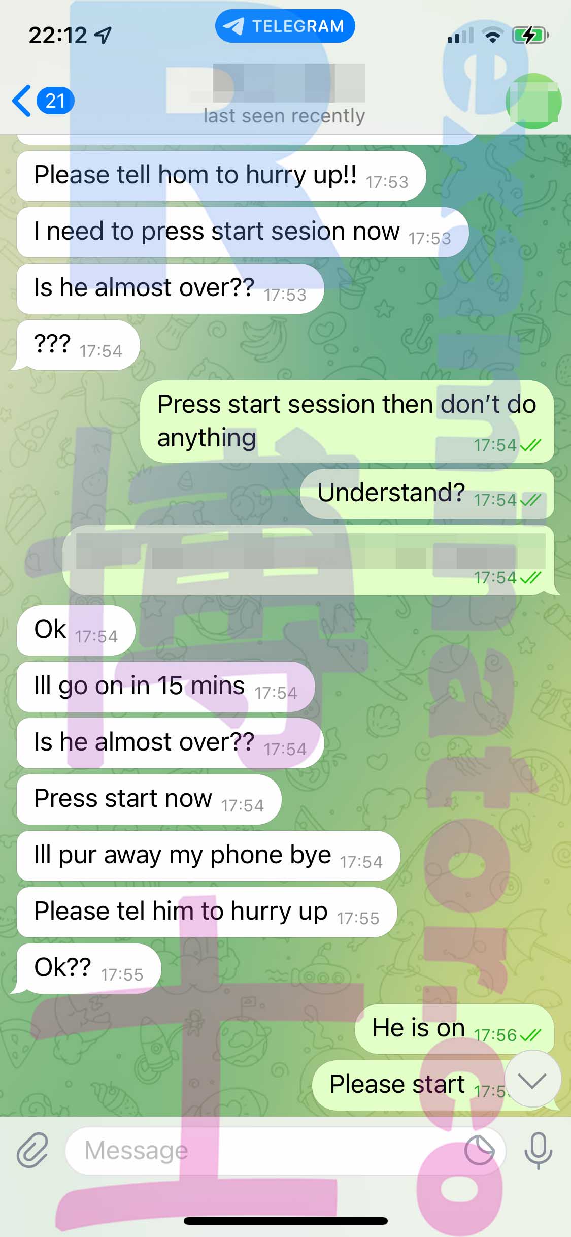 GRE代考保分成功案例#354的与客户对话截图