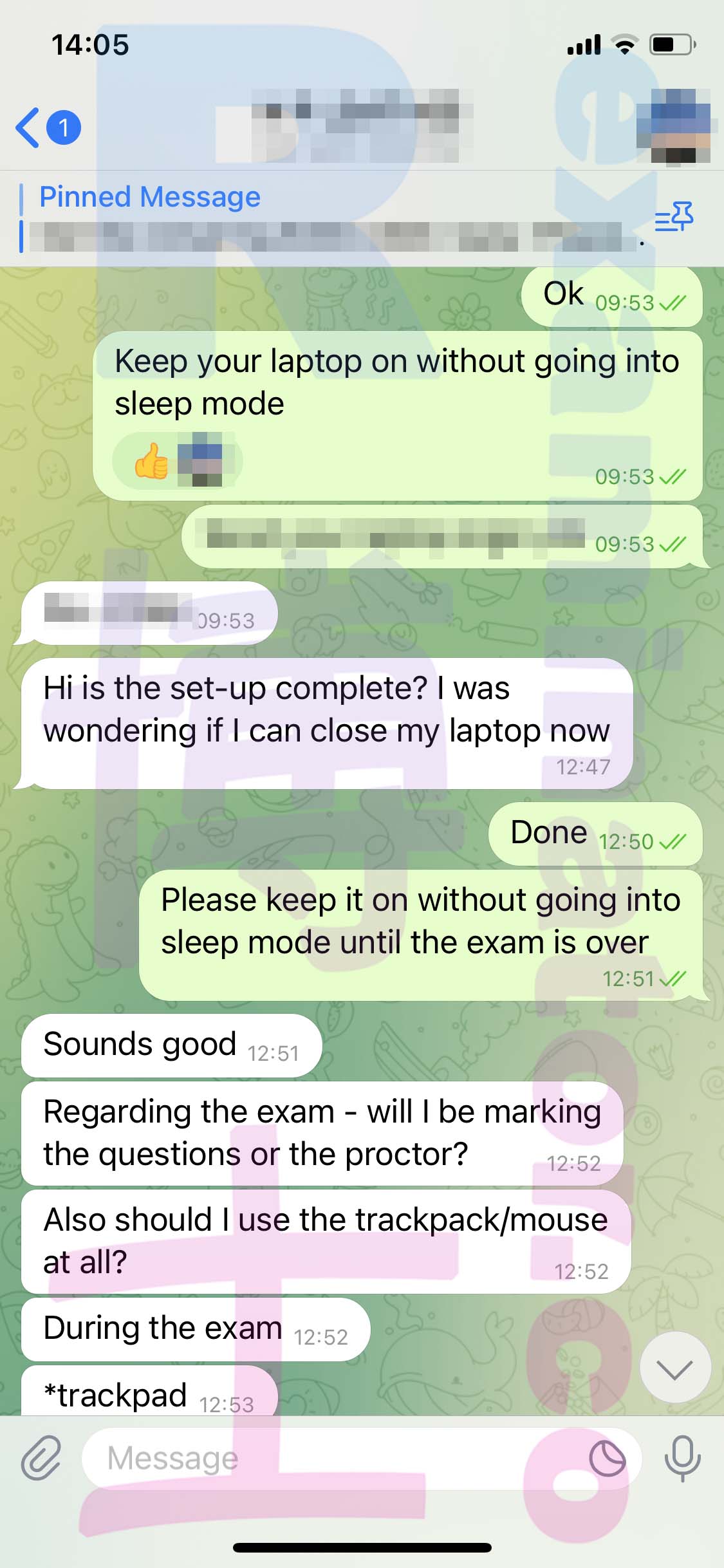 LSAT代考保分成功案例#467的与客户对话截图