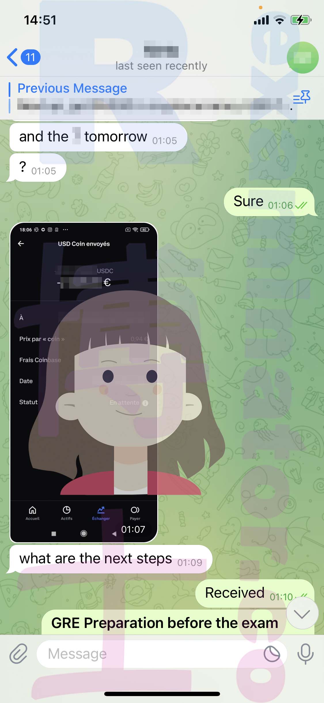 [GRE代考保分]成功案例#327的对话截图